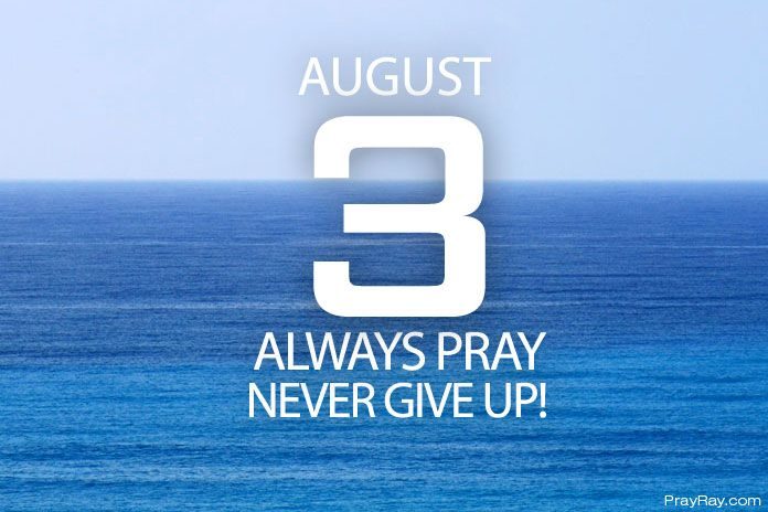 always pray, never give up