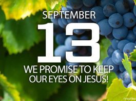 keep your eyes on Jesus