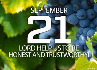 BE HONEST AND TRUSTWORTHY Prayer for September 21 be honest and trustworthy
