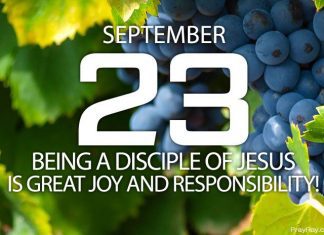 BEING A DISCIPLE OF JESUS CHRIST Prayer for September 23 being a disciple of jesus christ