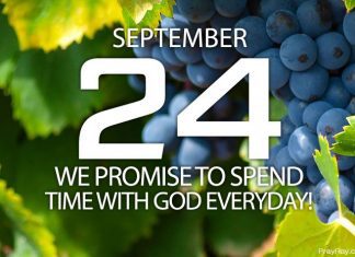 SPEND TIME WITH GOD EVERY DAY Prayer for September 24 spend time with god everyday