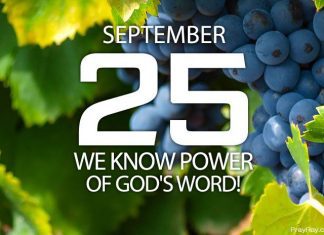 POWER OF GOD’S WORD Prayer for September 25 power of god's word