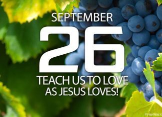 LOVE AS JESUS LOVES Prayer for September 26 love as jesus loves