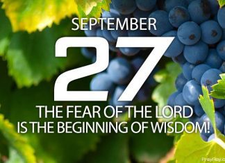 FEAR OF GOD IS THE BEGINNING Prayer for September 27 fear of god is the beginning