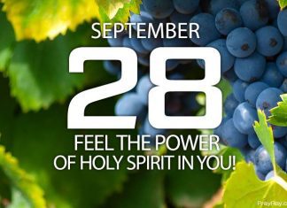 POWER OF HOLY SPIRIT IN YOU Prayer for September 28 power of holy spirit in you