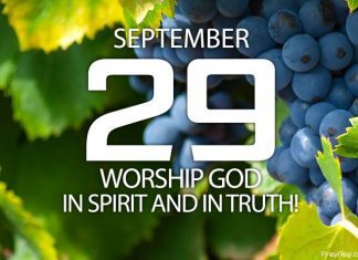 WORSHIP GOD IN SPIRIT AND IN TRUTH September 29 worship god in spirit and in truth