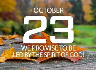 BEING LED BY THE SPIRIT OF GOD Prayer for October 23 being led by the spirit of God