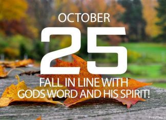 LIVE ACCORDING TO THE WORD OF GOD Prayer for October 25 live according to the word of god