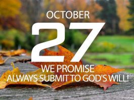 Don't be reformed be redeemed Devotional for today October 27
