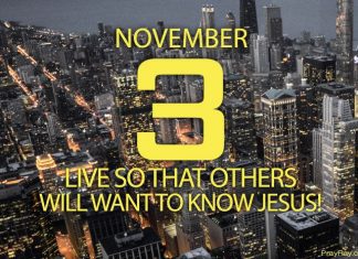 BE READY FOR JESUS RETURN Prayer for November 3 be ready for jesus return
