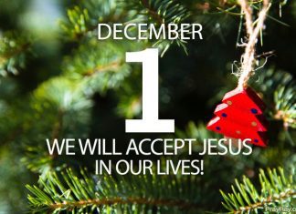 ACCEPT JESUS CHRIST IN YOUR LIFE Prayer for December 1 accept Jesus Christ in your life