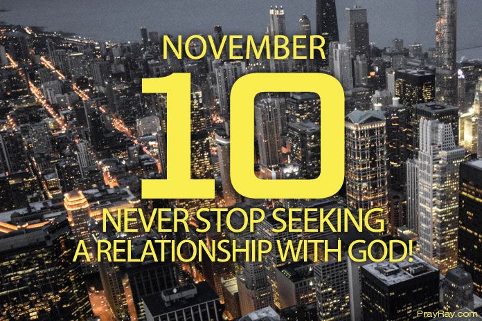 seeking a relationship with God