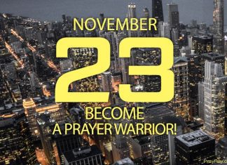 Become a Prayer Warrior – Devotional for today, November 23 become a prayer warrior
