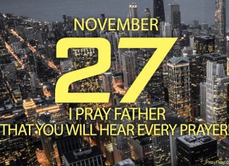 TALKING WITH GOD Prayer for November 27 talking with God
