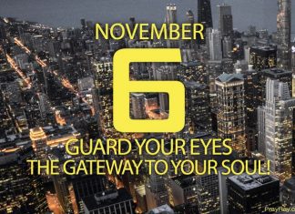 Guarding Your Eyes Prayer For November 6