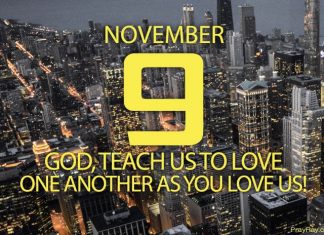 LOVE ONE ANOTHER Prayer for November 9 love one another