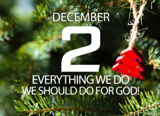 DO EVERYTHING FOR THE GLORY OF GOD Prayer December 2 do everything for the glory of god