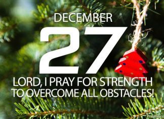 OVERCOMING OBSTACLES WITH GOD Prayer for December 27 overcoming obstacles with god