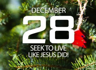 LIVING LIKE JESUS CHRIST Prayer for December 28 living like jesus christ