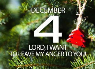 OVERCOME ANGER Prayer for December 4 overcome anger
