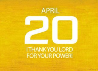 STANDING STRONG IN THE STORMS OF LIFE Prayer for April 20 Standing Strong in the Storms of Life