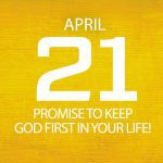keep god first in your life
