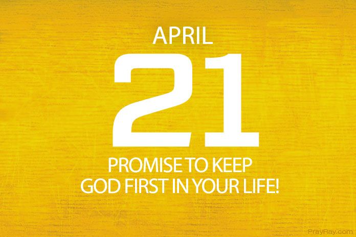 Keep God first in your life