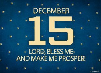 Advent – GOD KEEPS HIS PROMISES Prayer for December 15 God keeps his promises