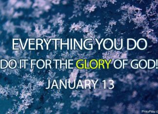 PLEASING GOD Prayer for January 13 pleasing God