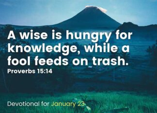 DON’T BE IGNORANT Prayer for January 23 Don't be ignorant devotional prayer for today January 23