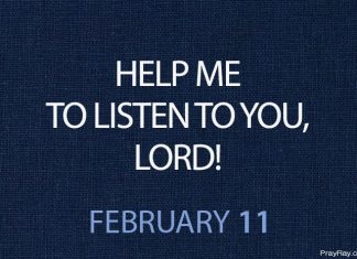 GOD SPEAKS TO HIS PEOPLE Prayer for February 11 God speaks to his people