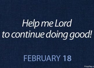 DO GOOD TO OTHERS Prayer for February 18 do good to others
