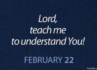 GOD CALLS US Prayer for February 22 God calls us