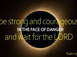 pray in the face of danger