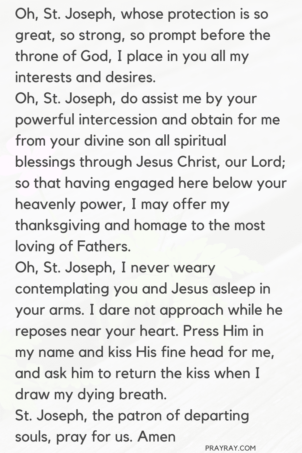 st joseph prayer