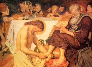 JESUS WASHES DISCIPLES FEET Maundy Thursday Meaning Jesus washes disciples feet