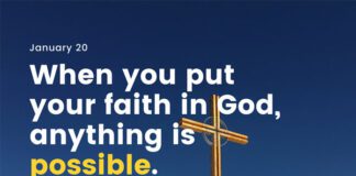 Faith is a Gift from God. Devotional for Today, January 20 Faith is a Gift from God Devotional