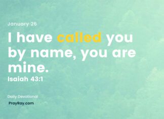 You belong to Jesus. Devotional for Today, January 26 You belong to Jesus Devotional
