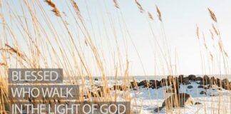 Blessed who walk in the light of God Devotional for January 2 Sunday Devotional for January 2