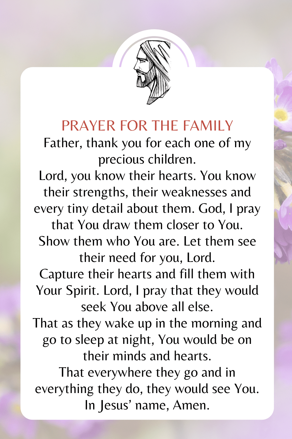 Short family prayer