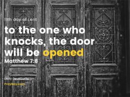 Knock and the Door will be Opened to You Devotional