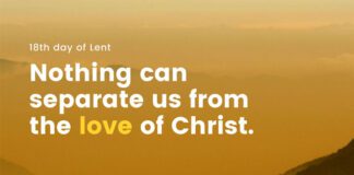 God’s Love Never Ends. Daily Devotional 18th day of Lent God's love never ends
