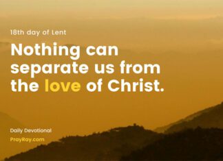 God’s Love Never Ends. Daily Devotional 18th day of Lent God's love never ends