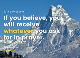 It all Starts with Weak Faith. Daily Devotional 27th day of Lent It all Starts with Weak Faith Devotional