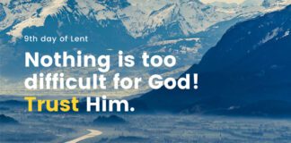 Ask and it Will be Given to You. Daily Devotional, 9th day of Lent Ask and it Will be Given to You Daily