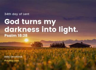 Jesus is the Light of the World. Daily Devotional 34th day of Lent Jesus is the Light of the World Devotional