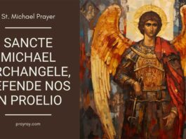 St Michael Prayer for protection