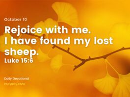 God is waiting for you Devotional for Today October 10