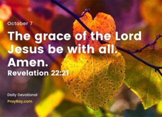 The Time of Grace. Devotional for Today, October 7 The Time of Grace Devotional for Today October 7