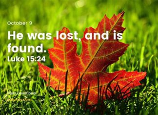 Are you a Prodigal Son? Devotional for Today, October 9 Are you also a Lost Son Devotional for Today October 9